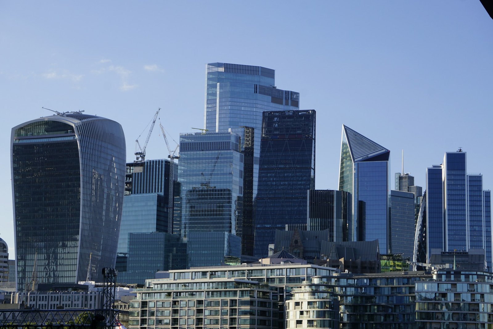 The City of London skyline across the Thames
